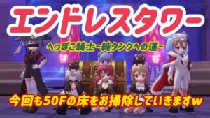 【ラグオリ】エンドレスタワー50F へっぽこ騎士~純タンクへの道~【ラグナロクオリジン】